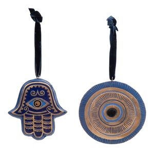 Christian Lacroix Set of 2 Evil Eye Ornaments